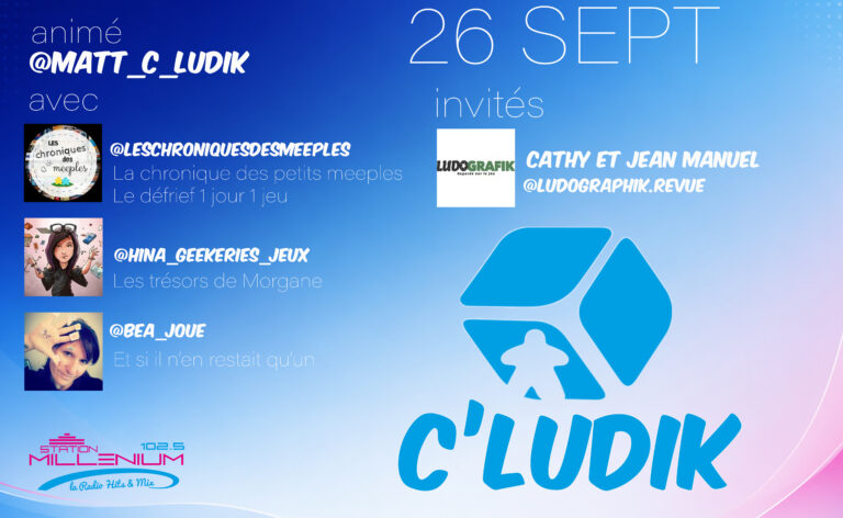 C’ludik – 26 septembre